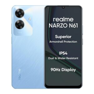 realme NARZO N61 (Voyage Blue,6GB RAM+128GB Storage) 90Hz Ey...